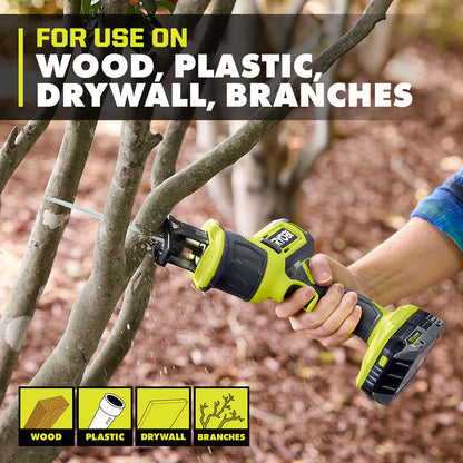 18V ONE+ ONE-HANDED RECIPROCATING SAW KIT | RYOBI