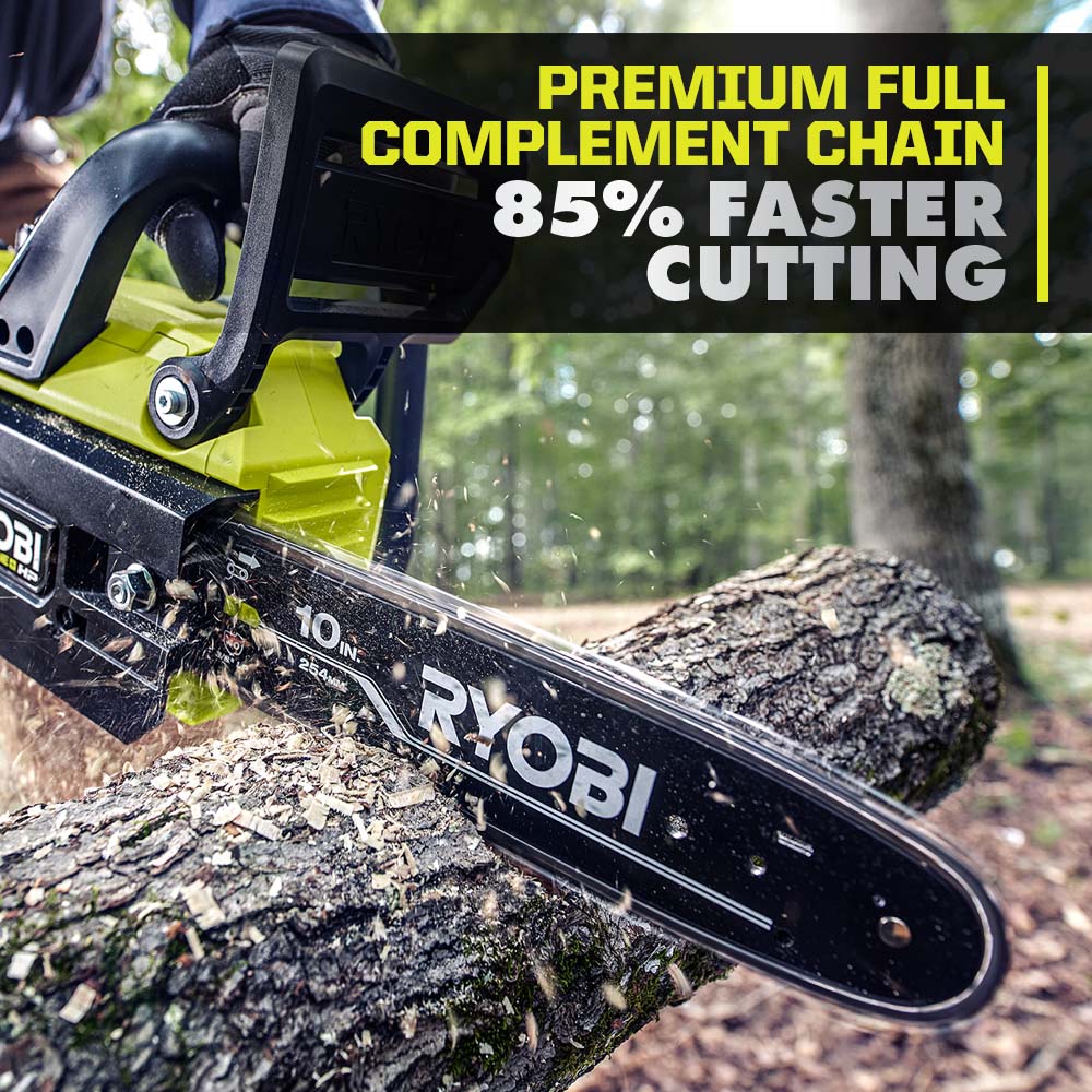 18V ONE+ HP BRUSHLESS 10″ CHAINSAW | RYOBI