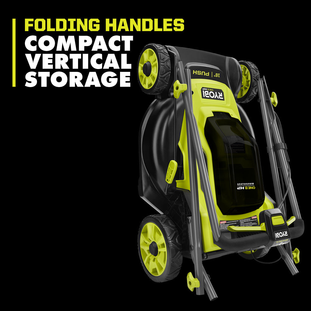 18V ONE+ HP BRUSHLESS 16″ PUSH MOWER KIT | RYOBI