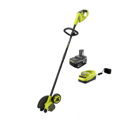 18V ONE+ HP BRUSHLESS LAWN EDGER TOOL WITH 4.0 AH BATTERY AND CHARGER | RYOBI