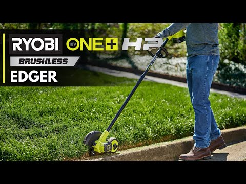 18V ONE+ HP BRUSHLESS LAWN EDGER TOOL WITH 4.0 AH BATTERY AND CHARGER | RYOBI