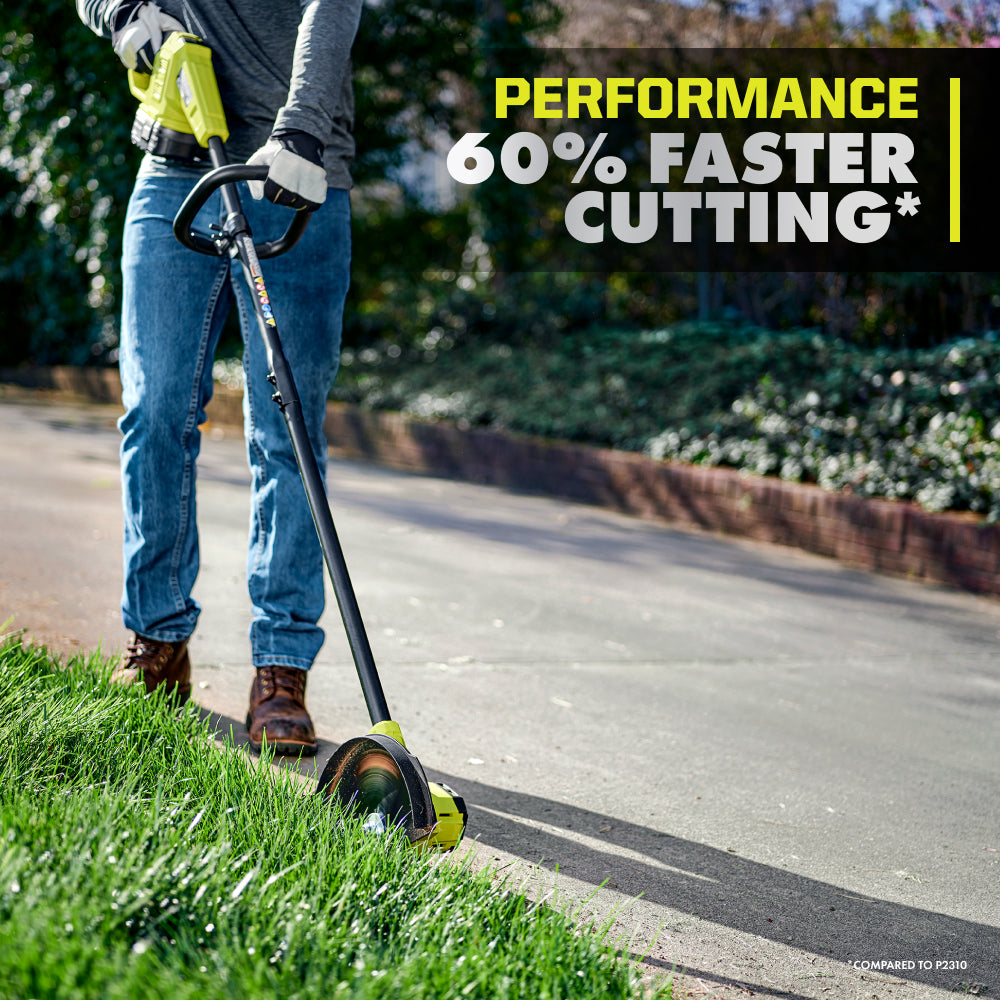 18V ONE+ HP BRUSHLESS LAWN EDGER TOOL WITH 4.0 AH BATTERY AND CHARGER | RYOBI