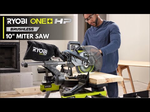 18V ONE+ HP BRUSHLESS 10″ SLIDING COMPOUND MITER SAW KIT | RYOBI
