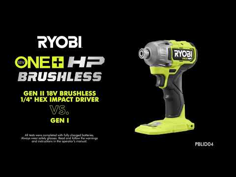 18V ONE+ HP BRUSHLESS 4-MODE 1/4″ HEX IMPACT DRIVER | RYOBI