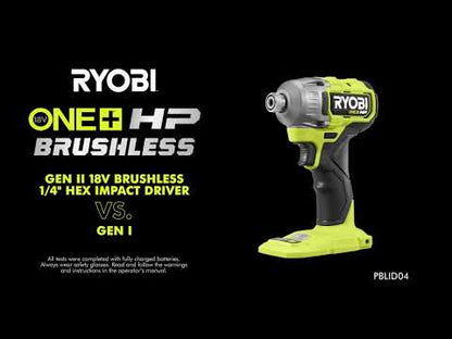 18V ONE+ HP BRUSHLESS 4-MODE 1/4″ HEX IMPACT DRIVER | RYOBI