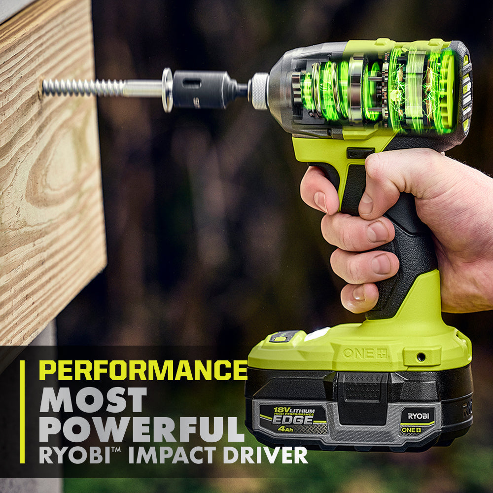 18V ONE+ HP BRUSHLESS 4-MODE 1/4″ HEX IMPACT DRIVER | RYOBI
