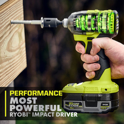 18V ONE+ HP BRUSHLESS 4-MODE 1/4″ HEX IMPACT DRIVER | RYOBI