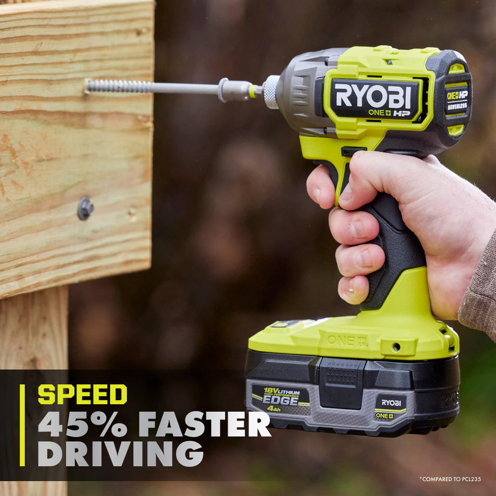 18V ONE+ HP BRUSHLESS 4-MODE 1/4″ HEX IMPACT DRIVER | RYOBI