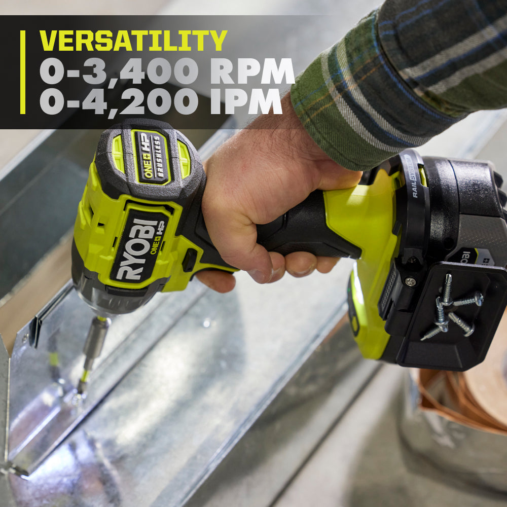 18V ONE+ HP BRUSHLESS 4-MODE 1/4″ HEX IMPACT DRIVER | RYOBI
