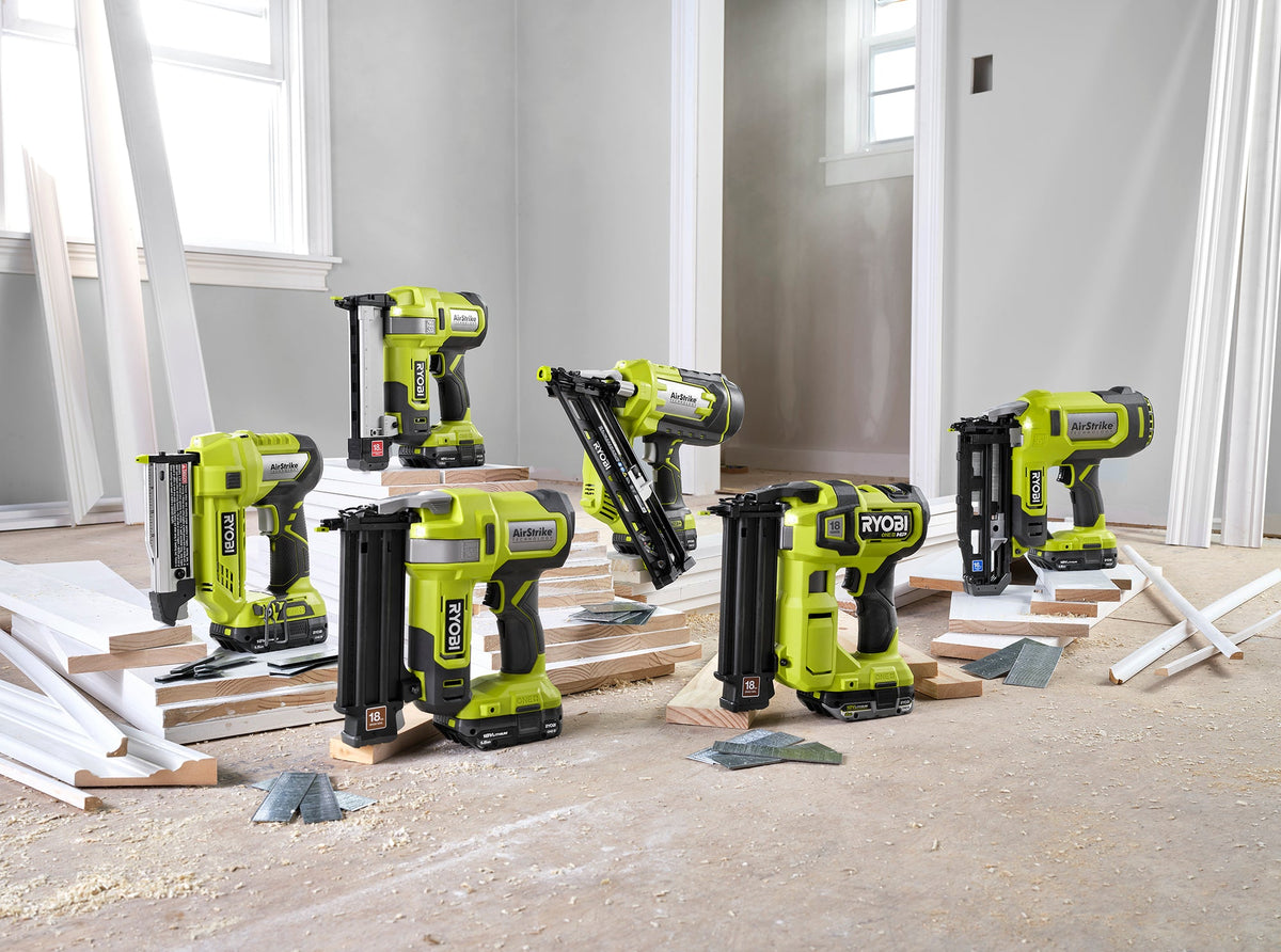 18V ONE+ HP BRUSHLESS AIRSTRIKE 18GA BRAD NAILER KIT | RYOBI