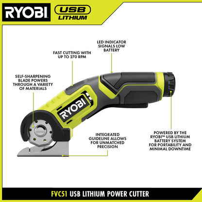 USB LITHIUM POWER CUTTER KIT | RYOBI