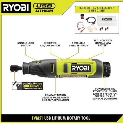 USB LITHIUM ROTARY TOOL KIT | RYOBI
