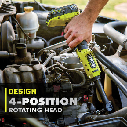 18V ONE+ HP BRUSHLESS 1/4″ EXTENDED REACH RATCHET | RYOBI