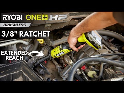 18V ONE+ HP BRUSHLESS 3/8″ EXTENDED REACH RATCHET | RYOBI