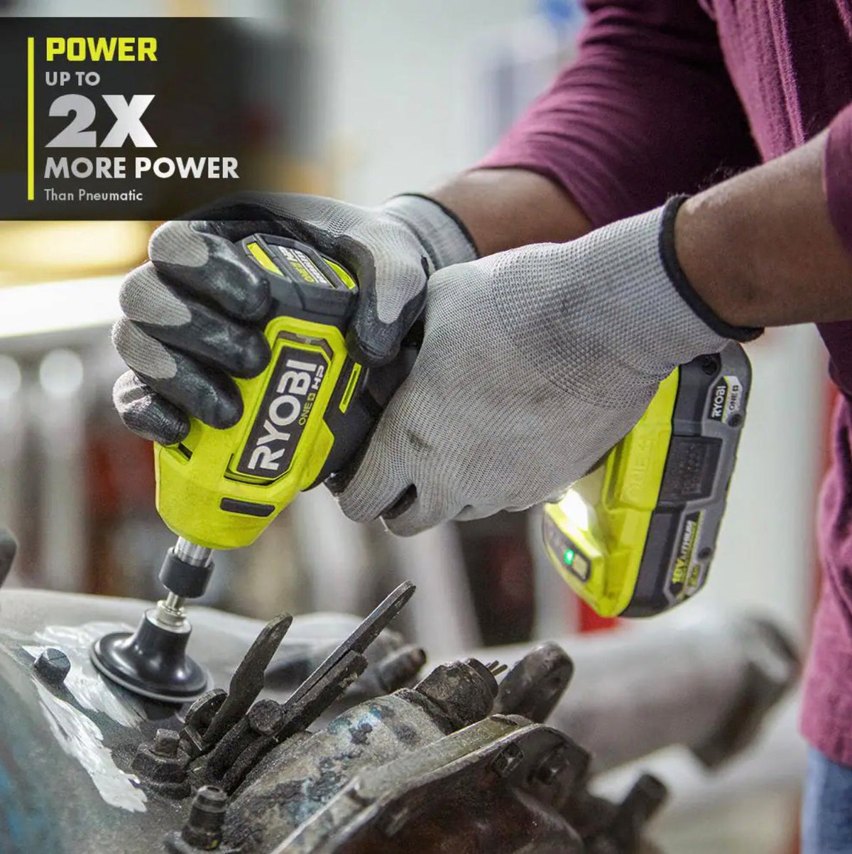 18V ONE+ HP COMPACT BRUSHLESS 1/4″ RIGHT ANGLE DIE GRINDER | RYOBI