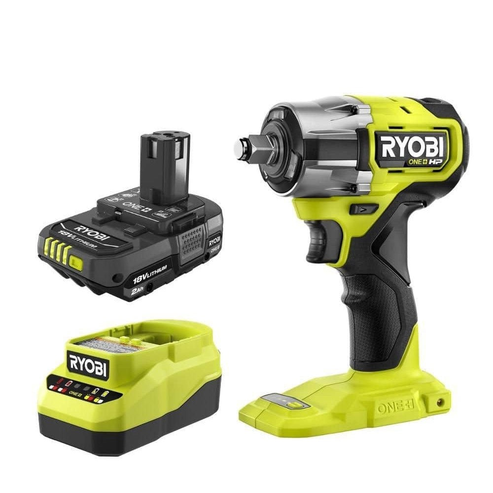 18V ONE+ HP COMPACT BRUSHLESS 4-MODE 1/2″ IMPACT WRENCH KIT | RYOBI