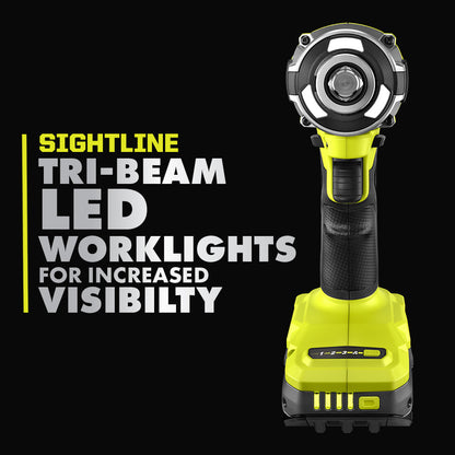 18V ONE+ HP COMPACT BRUSHLESS 4-MODE 1/2″ IMPACT WRENCH KIT | RYOBI