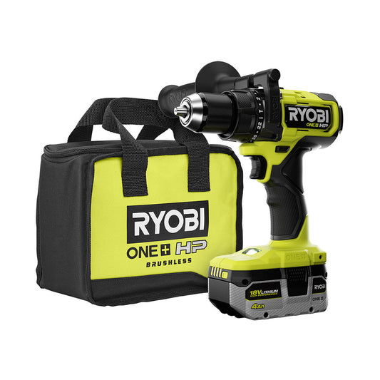 18V ONE+ HP BRUSHLESS 1/2″ HAMMER DRILL KIT | RYOBI