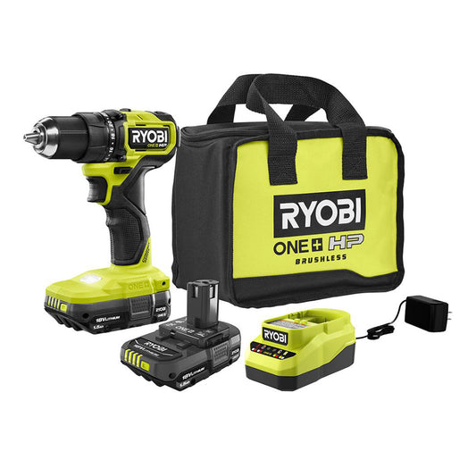 18V ONE+ HP COMPACT BRUSHLESS 1/2″ DRILL/DRIVER KIT | RYOBI