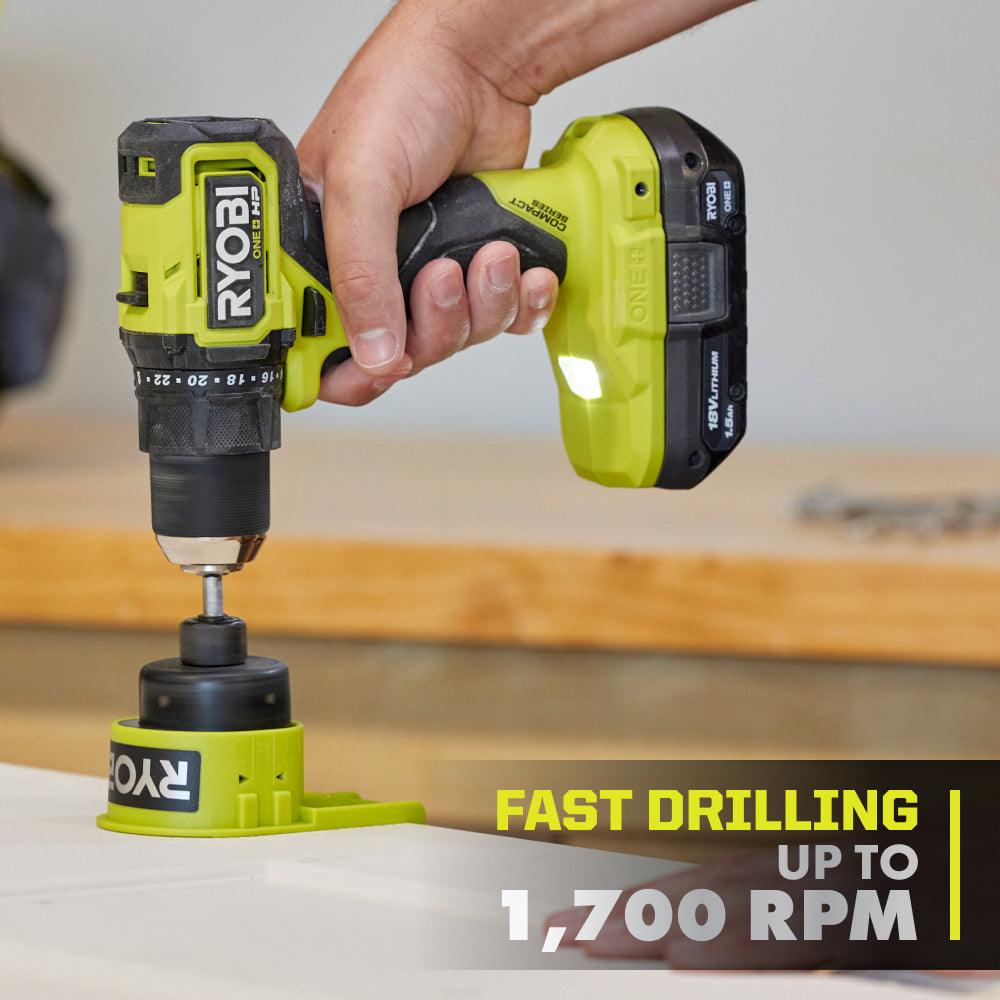 18V ONE+ HP COMPACT BRUSHLESS 1/2″ DRILL/DRIVER KIT | RYOBI