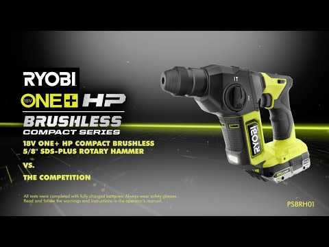 18V ONE+ HP COMPACT BRUSHLESS 5/8″ SDS-PLUS ROTARY HAMMER | RYOBI