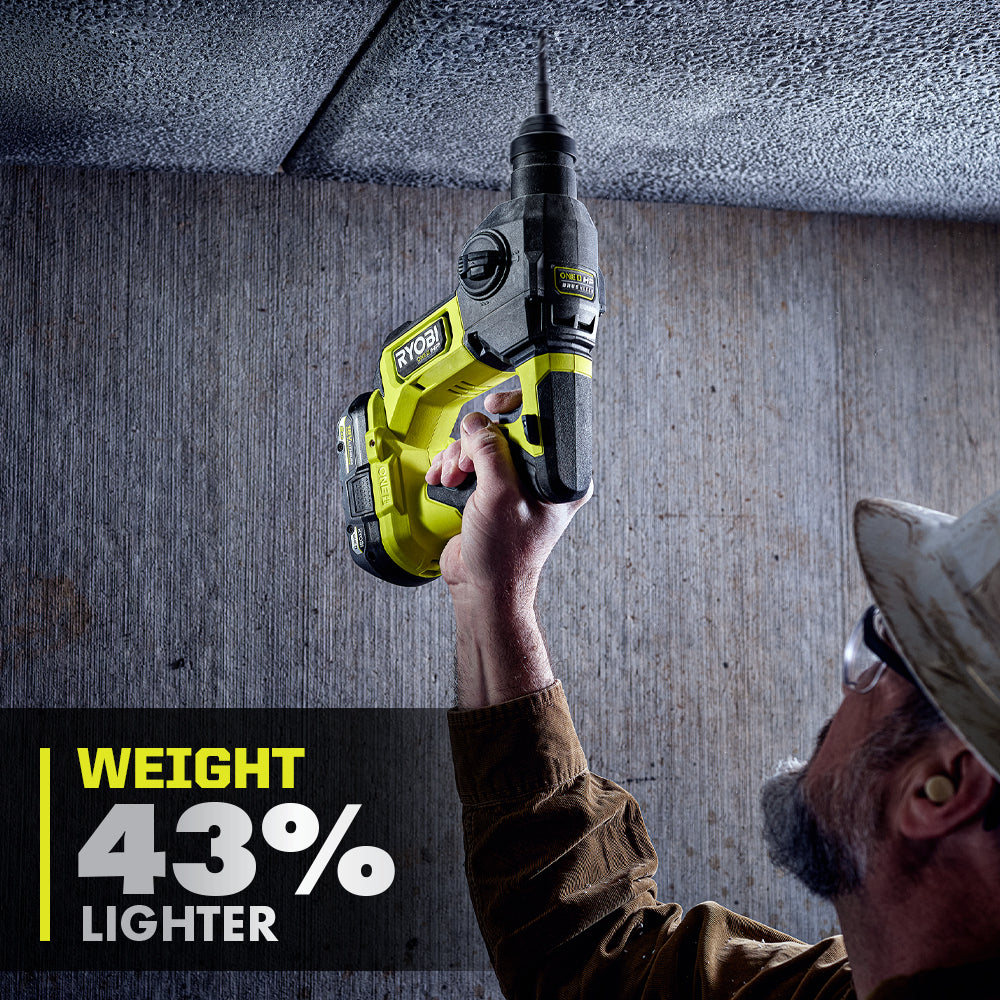 18V ONE+ HP COMPACT BRUSHLESS 5/8″ SDS-PLUS ROTARY HAMMER KIT | RYOBI