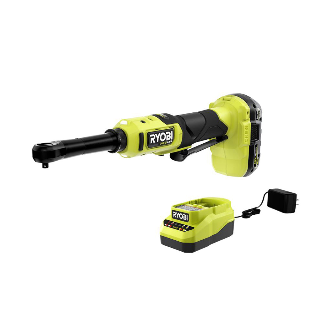 18V ONE+ HP BRUSHLESS 1/4″ EXTENDED REACH RATCHET KIT | RYOBI