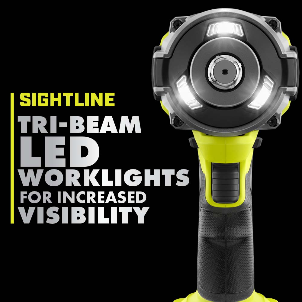 18V ONE+ HP BRUSHLESS 4-MODE 1/2″ HIGH TORQUE IMPACT WRENCH KIT | RYOBI