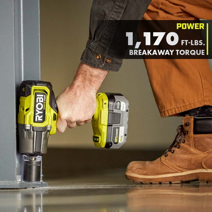 18V ONE+ HP BRUSHLESS 4-MODE 1/2″ HIGH TORQUE IMPACT WRENCH KIT | RYOBI
