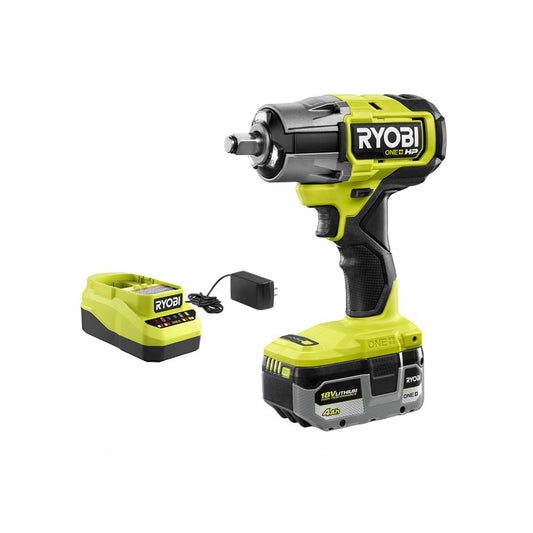 18V ONE+ HP BRUSHLESS 4-MODE 1/2″ IMPACT WRENCH KIT | RYOBI