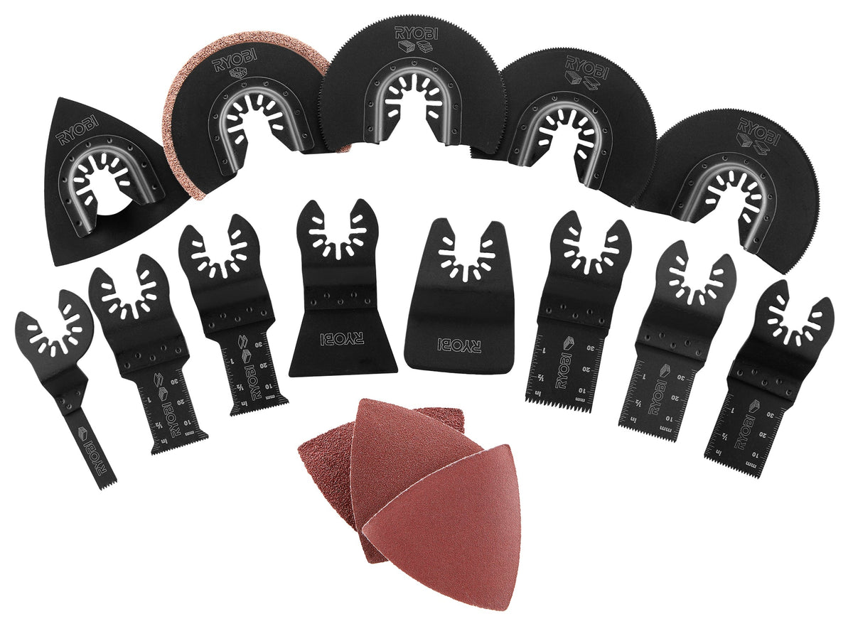 16 PC. OSCILLATING MULTI-TOOL BLADE ACCESSORY SET | RYOBI