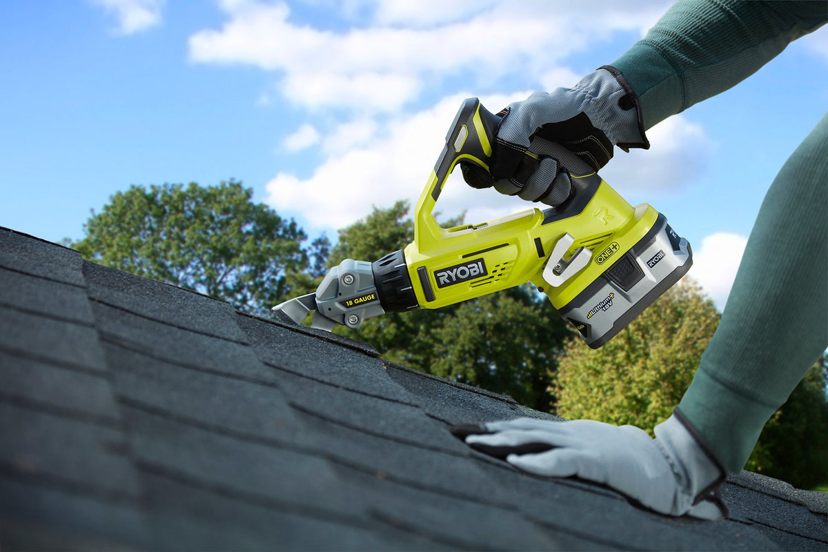 18V ONE+ 18-GAUGE OFFSET SHEAR | RYOBI