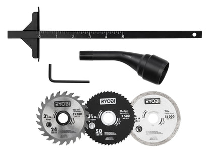 18V ONE+ 3-3/8″ MULTI-MATERIAL PLUNGE SAW | RYOBI
