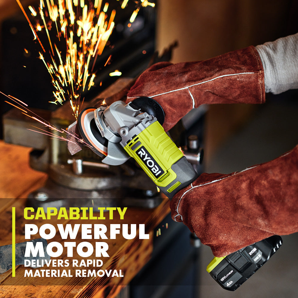 18V ONE+ 4-1/2″ ANGLE GRINDER | RYOBI