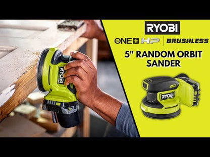 18V ONE+ HP BRUSHLESS 5″ RANDOM ORBIT SANDER KIT | RYOBI