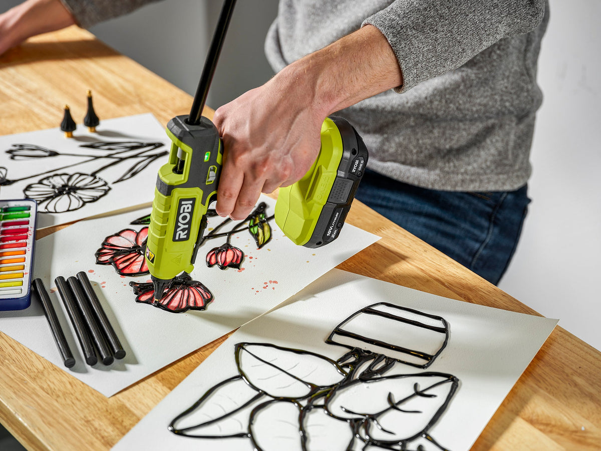 12 PC. ALL PURPOSE FULL SIZE BLACK GLUE STICKS | RYOBI