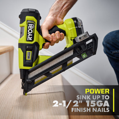 18V ONE+ HP BRUSHLESS 15GA ANGLED FINISH NAILER | RYOBI