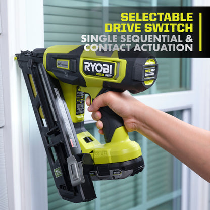 18V ONE+ HP BRUSHLESS 15GA ANGLED FINISH NAILER | RYOBI