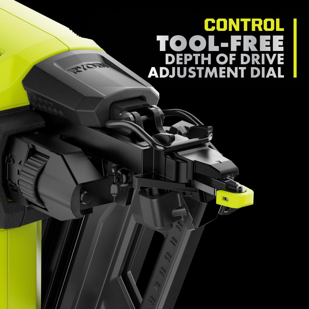 18V ONE+ HP BRUSHLESS 15GA ANGLED FINISH NAILER | RYOBI