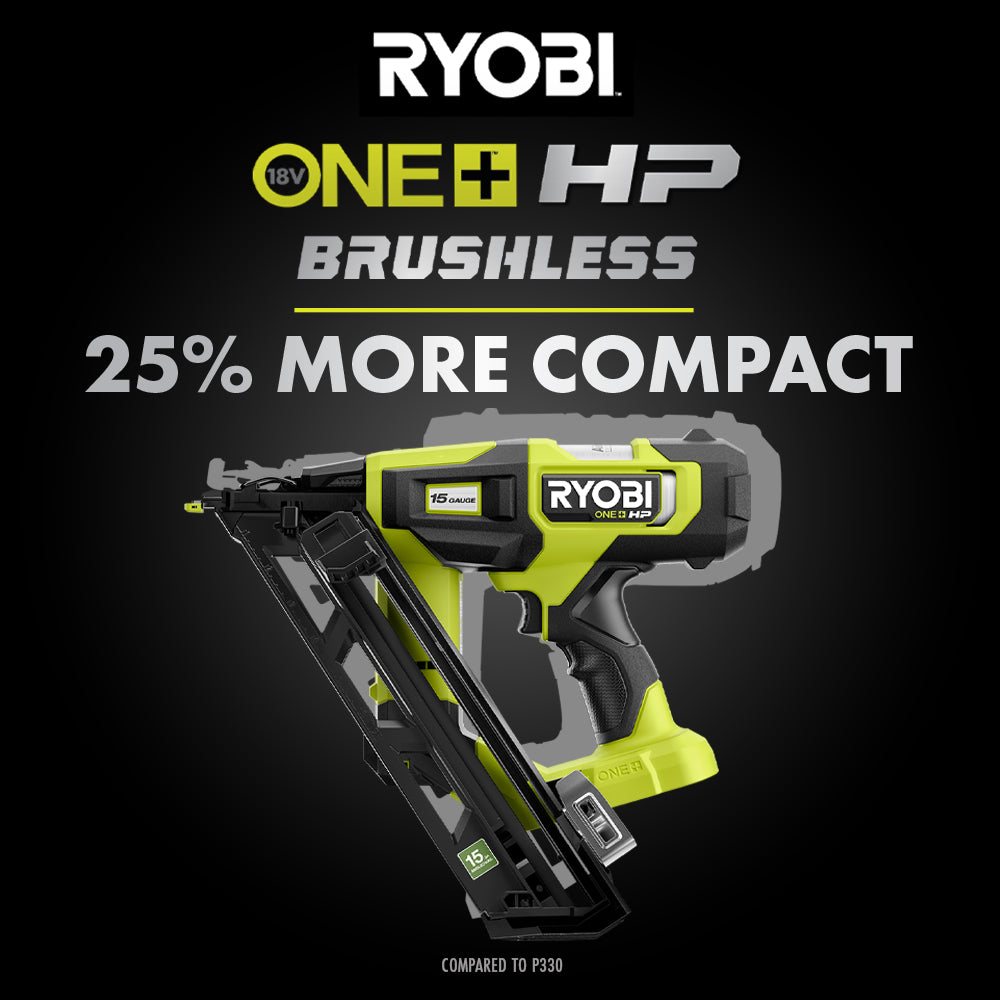 18V ONE+ HP BRUSHLESS 15GA ANGLED FINISH NAILER | RYOBI