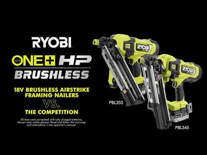 18V ONE+ HP BRUSHLESS AIRSTRIKE 30?? FRAMING NAILER | RYOBI