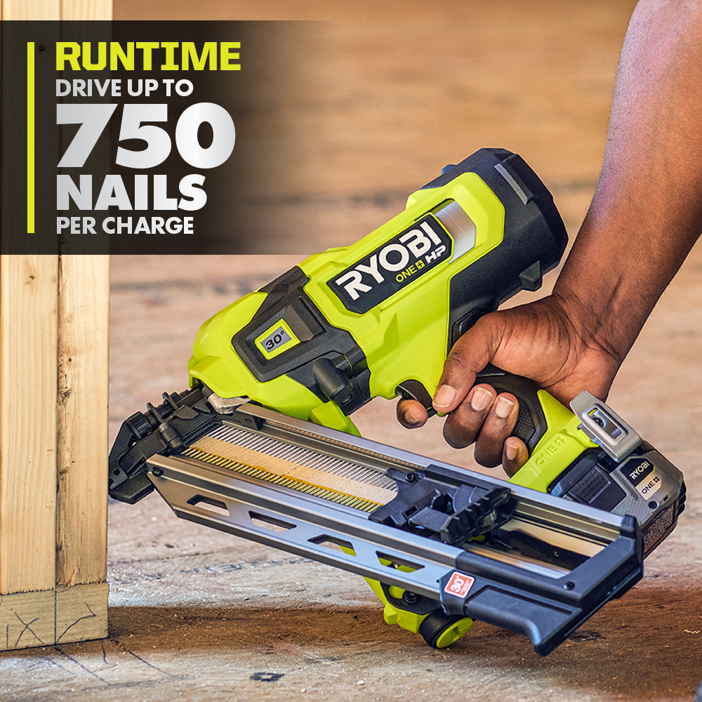 18V ONE+ HP BRUSHLESS AIRSTRIKE 30?? FRAMING NAILER | RYOBI