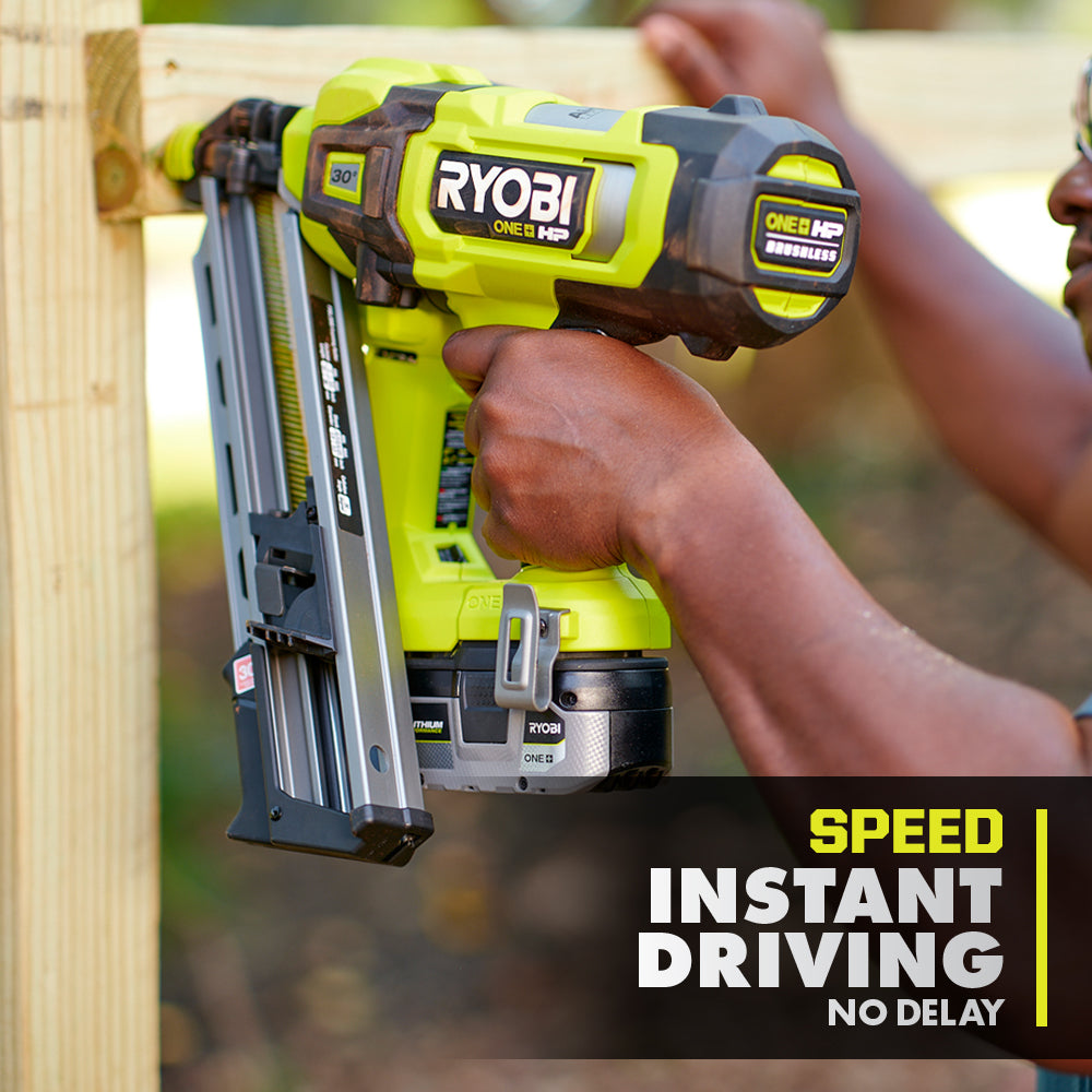 18V ONE+ HP BRUSHLESS AIRSTRIKE 30?? FRAMING NAILER | RYOBI