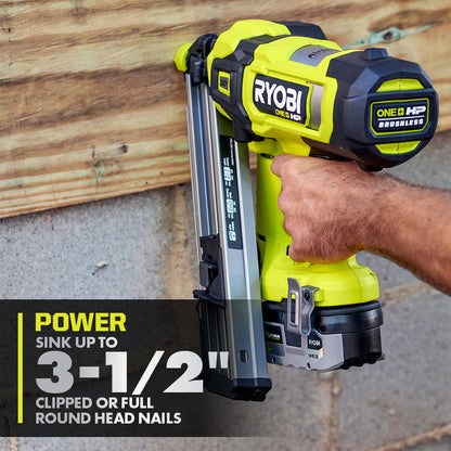 18V ONE+ HP BRUSHLESS AIRSTRIKE 30?? FRAMING NAILER | RYOBI