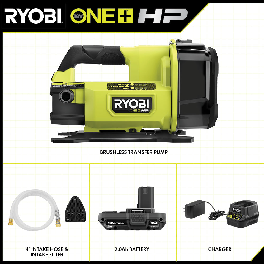 18V ONE+ HP TRANSFER PUMP KIT | RYOBI