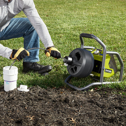 18V ONE+ HYBRID 50′ DRAIN AUGER KIT | RYOBI