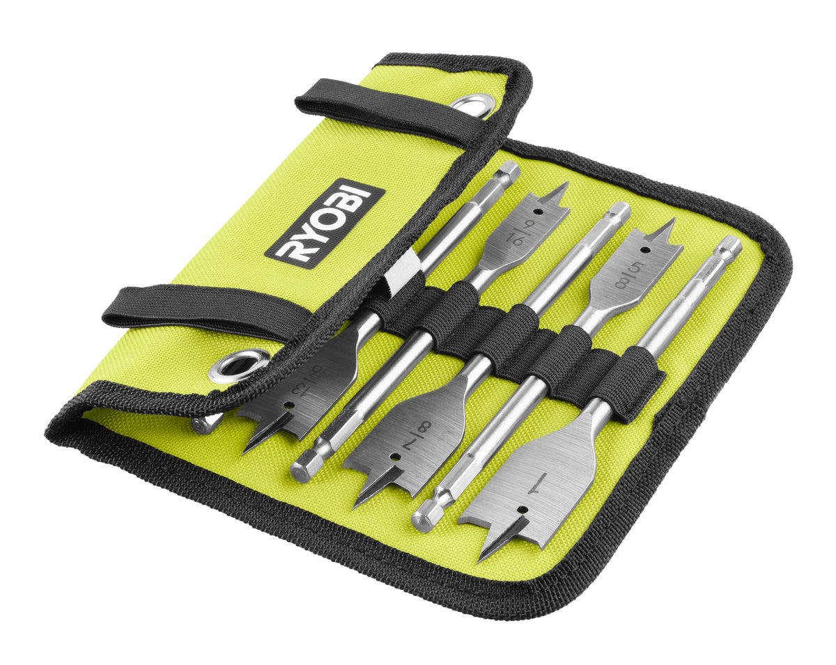 10 PC. WOOD SPADE BIT SET | RYOBI