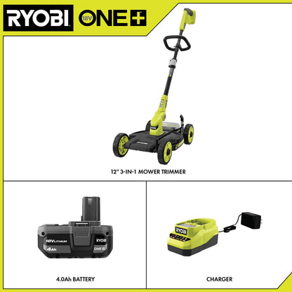 18V ONE+ 3-IN-1 MOWER, STRING TRIMMER, AND EDGER KIT | RYOBI