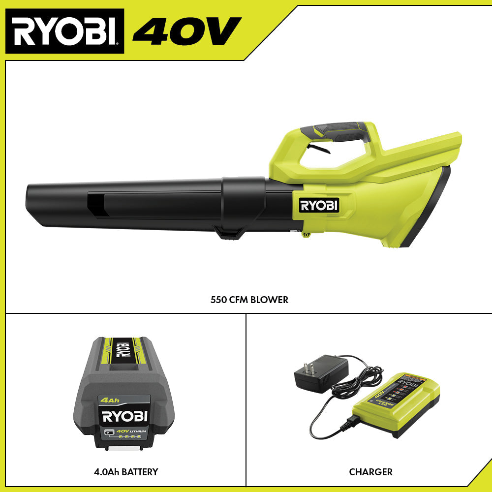 40V 550 CFM BLOWER KIT | RYOBI