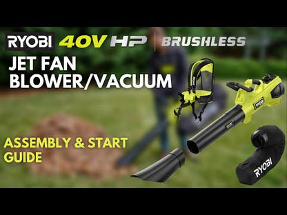 40V HP BRUSHLESS 600 CFM BLOWER/VACUUM KIT | RYOBI
